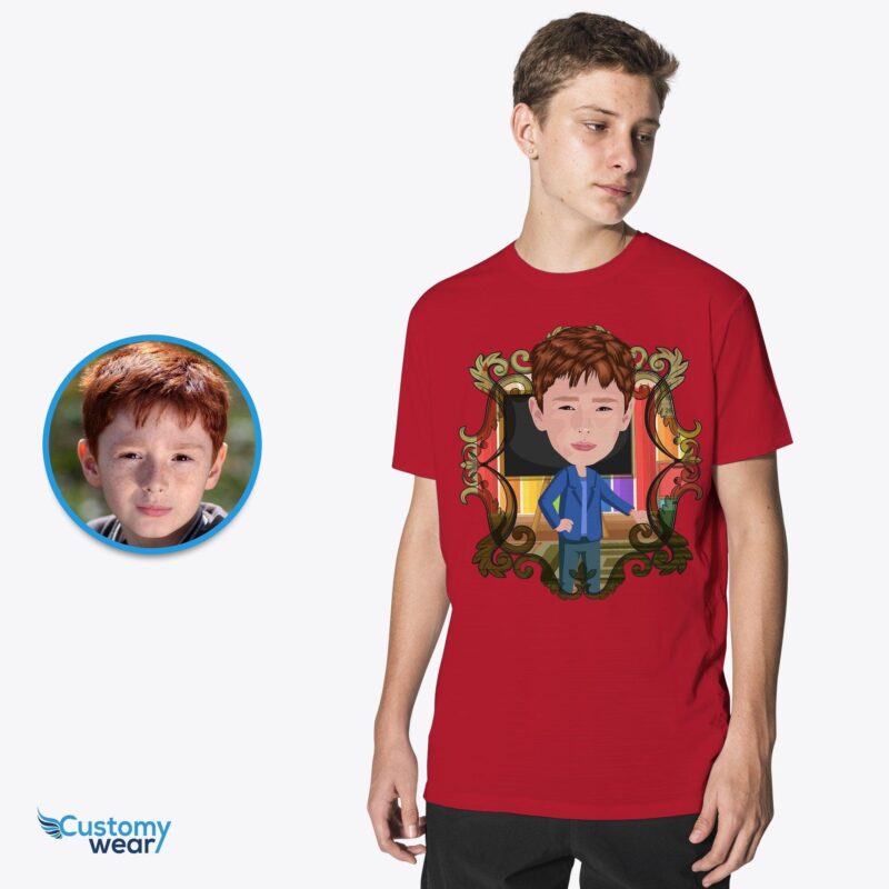 Персоналізуйте фотографію вашої дитини в індивідуальній футболці для вчителя - молодіжні сорочки для початкових класів і дитячих садків для хлопчиків і дівчаток-Customywear-Youth / Kids