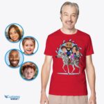 Personalized Zebra Family T-Shirts | Custom Photo Tee for Adventure Lovers-Customywear-Adult shirts