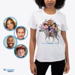 Personlig Zebra Family T-Shirt - Custom Animal Camping Shirt til eventyrelskere-Customywear-Voksenskjorter