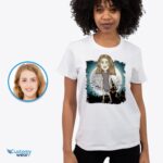 Kaos Kuburan Zombie yang Dipersonalisasi untuk Wanita - Hadiah Halloween Kustom-Pakaian Khusus-Kemeja Dewasa