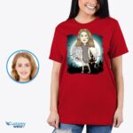 Personalisiertes Zombie-Grab-T-Shirt für Frauen – individuelles Halloween-Geschenk-Customywear-Erwachsenen-Shirts
