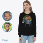 Chemises personnalisées pour frères et sœurs à cheval - Custom Funny Kids Tee-Customywear-Girls