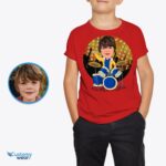 Custom Drummer Boy T-Shirt | Transform Your Photo into Personalized Music Tee-Customywear-Boys