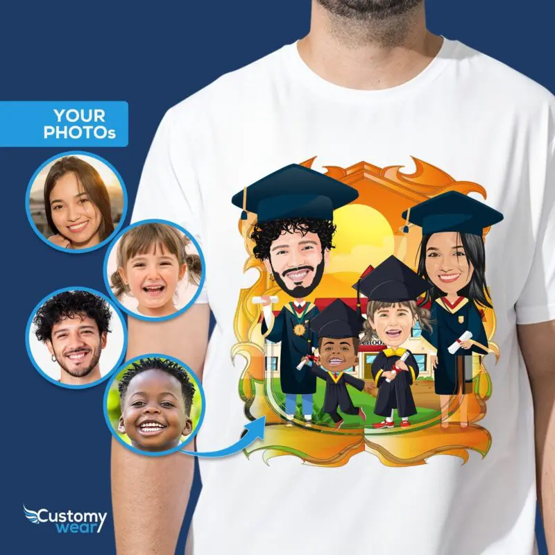 Personalized Family Graduation Shirts - Custom Graduation Gifts-Customywear-Adult shirts