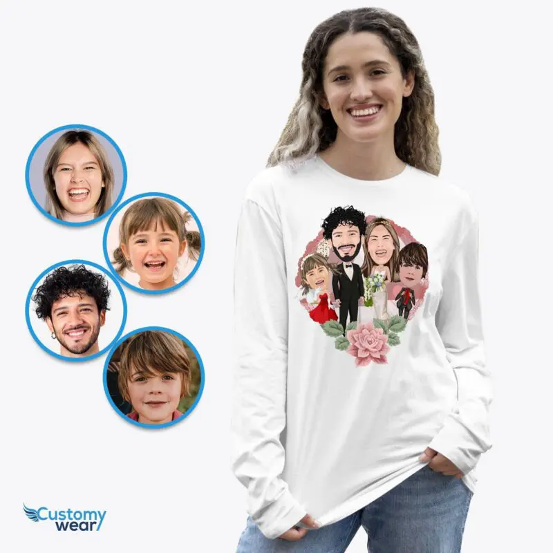 Personalized Family Wedding Shirts - Custom Wedding Gift-Customywear-Adult shirts