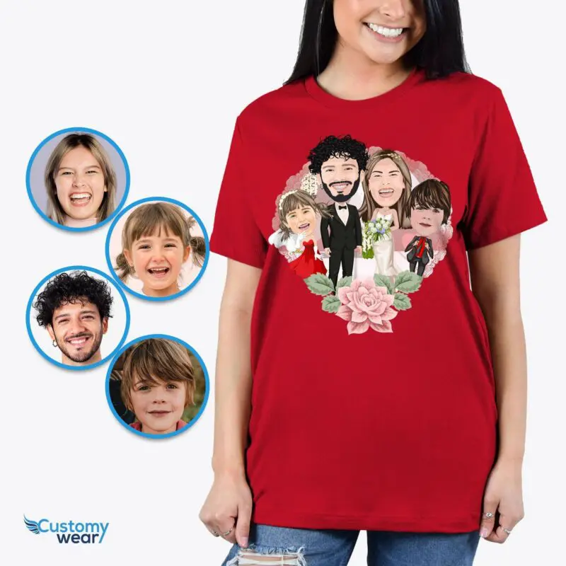 Personalized Family Wedding Shirts - Custom Wedding Gift-Customywear-Adult shirts