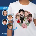 Personlig familie bryllup skjorter - tilpasset bryllup gave-Customywear-Voksen skjorter