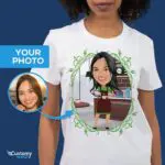 Custom Female Barista Shirt - Personalized Waitress Tee-Customywear-Adult shirts