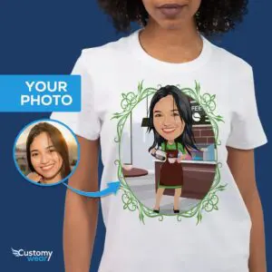 Custom Female Barista Shirt – Personalized Waitress Tee Adult shirts www.customywear.com