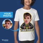 Футболка с персонализированным портретом геймера — футболка с индивидуальным дизайном-Customywear-Boys