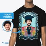 T-shirt de graduation personnalisé - Cadeau personnalisé avec votre photo en robe de graduation-Customywear-Chemises pour adultes