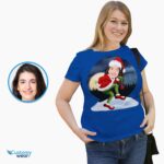Aangepaste Grinch Movie T-shirt voor vrouwen - gepersonaliseerde posterstijl Tee-Customywear-volwassen shirts