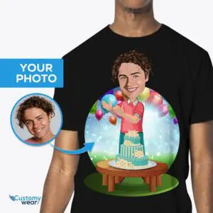 Προσαρμοσμένο ανδρικό πουκάμισο Happy Birthday – Εξατομικευμένο διασκεδαστικό δώρο για αυτόν Πουκάμισα για ενήλικες www.customywear.com