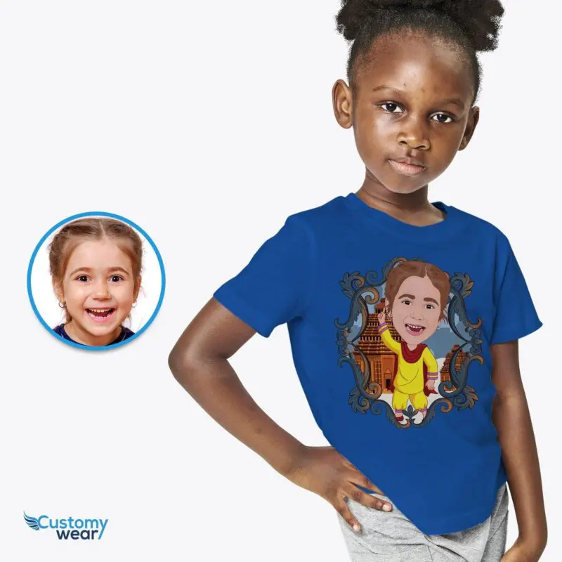 Custom Indian Girl Tee | Transform Your Photo to Personalized T-Shirt-Customywear-Culture | Country