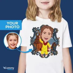 Προσαρμοσμένο ινδικό μπλουζάκι για κορίτσια | Μετατρέψτε τη φωτογραφία σας σε εξατομικευμένη κουλτούρα T-Shirt | Χώρα www.customywear.com