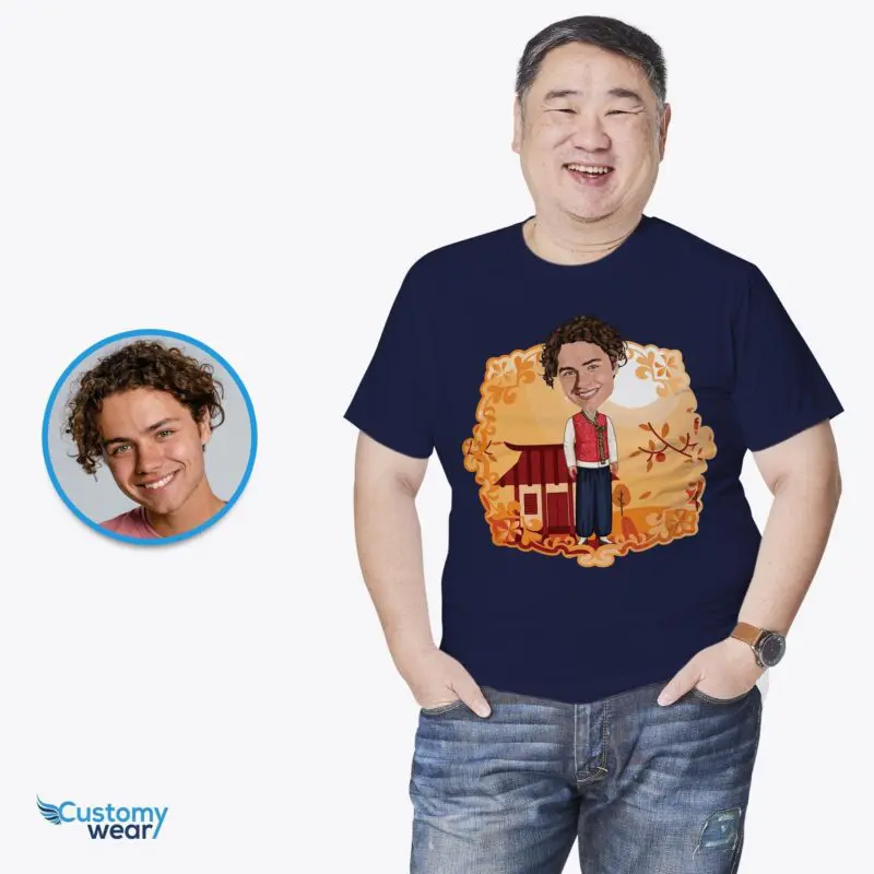 Custom Korean Man Shirt | Personalized Traditional Dress Travel Tee-Customywear-Adult shirts