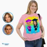 कस्टम लेस्बियन ग्रेजुएशन शर्ट | वैयक्तिकृत LGBTQ ग्रैड उपहार-कस्टमीवियर-ग्रेजुएशन टी-शर्ट