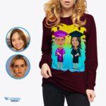 कस्टम लेस्बियन ग्रेजुएशन शर्ट | वैयक्तिकृत LGBTQ ग्रैड उपहार-कस्टमीवियर-ग्रेजुएशन टी-शर्ट