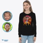 Custom Lion King Siblings Shirt | Personalized Kid's Funny Gift-Customywear-Girls