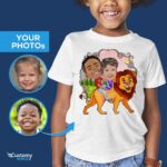 Kaos Kakak Berkuda Singa Custom | Hadiah Lucu Anak Laki-Laki-Pakaian Kustom yang Dipersonalisasi