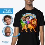 Tilaustyönä leijonapaita | Personoidut pariskunnat, seikkailulahja - mukautetut vaatteet - LGBTQ