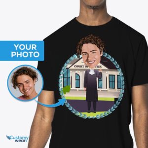 Niestandardowa koszula męska prawnika | Spersonalizowana koszulka z dyplomem prawnika z zakresu prawa rodzinnego Koszulki dla dorosłych www.customywear.com