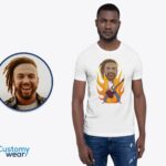 Custom Male Guitarist Shirt | Personalized Electric Guitar Tee-Customywear-Adult shirts