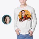 Özel Motosiklet Sürücüsü Tişörtü | Kişiye Özel Motosiklet Macera Tişörtü-Customywear-Yetişkin Gömlekleri