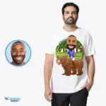 Custom Mens Bear Riding Shirt | Personalized Funny Gift-Customywear-Adult shirts