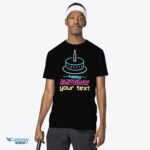 Custom Neon Sign Birthday Name Shirt | Personalized LED Style Tee-Customywear-Adult shirts