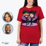 Custom Ninja Couples Shirt | Personalized Matching Gift-Customywear-Adult shirts