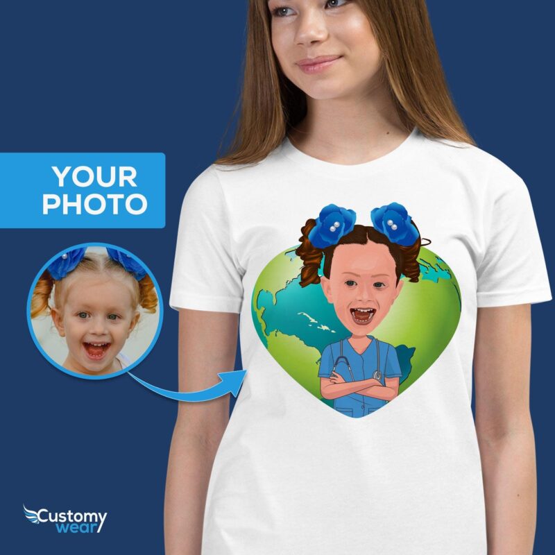 Custom Nurse Girl Healthcare Shirt | Personalizované tričko pro mládež-Customywear-Girls