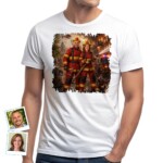 Personalized Firefighter Couples Shirt – Custom Portrait Tee for Heroes Customywear www.customywear.com 5 Personalized Firefighter Couples Shirt – Custom Portrait Tee for Heroes T-shirts for Couple www.customywear.com 5