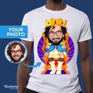 rei personalizado camiseta | Camisetas personalizadas King Caricature Art para adultos www.customywear.com