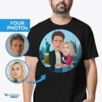 Personalized Valentines Day Shirts | Romantic Couple in New York, USA Gift-Customywear-Adult shirts