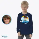 Custom Pilot Boy Airplane Shirt - Personalized Aviation Tee for Kids-Customywear-Boys