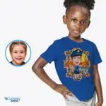 Custom Police Girl Shirt - Personalized Youth Tee with Your Photo-Customywear-Girls