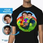 Ride Together: Custom Rooster Rider Gay Couples Shirt - Personalized Rainbow LGBTQ Best Friend Gift-Customywear-LGBTQ