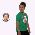 Испытайте рождественское волшебство с нашими изготовленными на заказ молодежными рубашками с Санта-Клаусом-Customywear-Рождественские художественные футболки