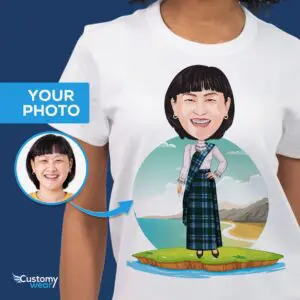 用我们定制的苏格兰女性传统衬衫提升您的风格 成人衬衫 www.customywear.com