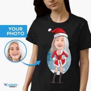 Unleash Your Festive Charm with Our Sexy Mrs. Claus Christmas Shirt Adult shirts www.customywear.com