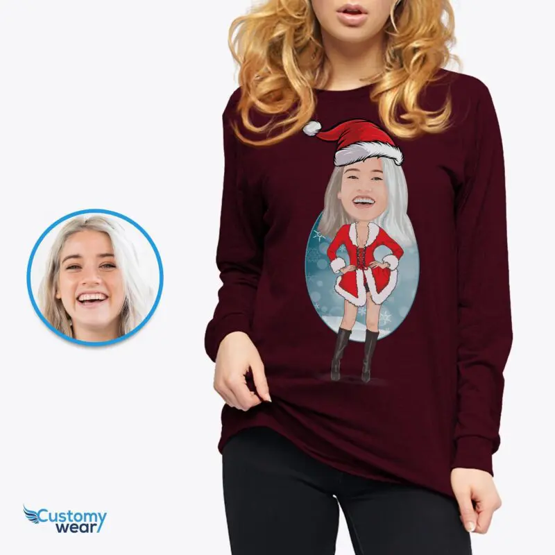 Unleash Your Festive Charm with Our Sexy Mrs. Claus Christmas Shirt-Customywear-Adult shirts