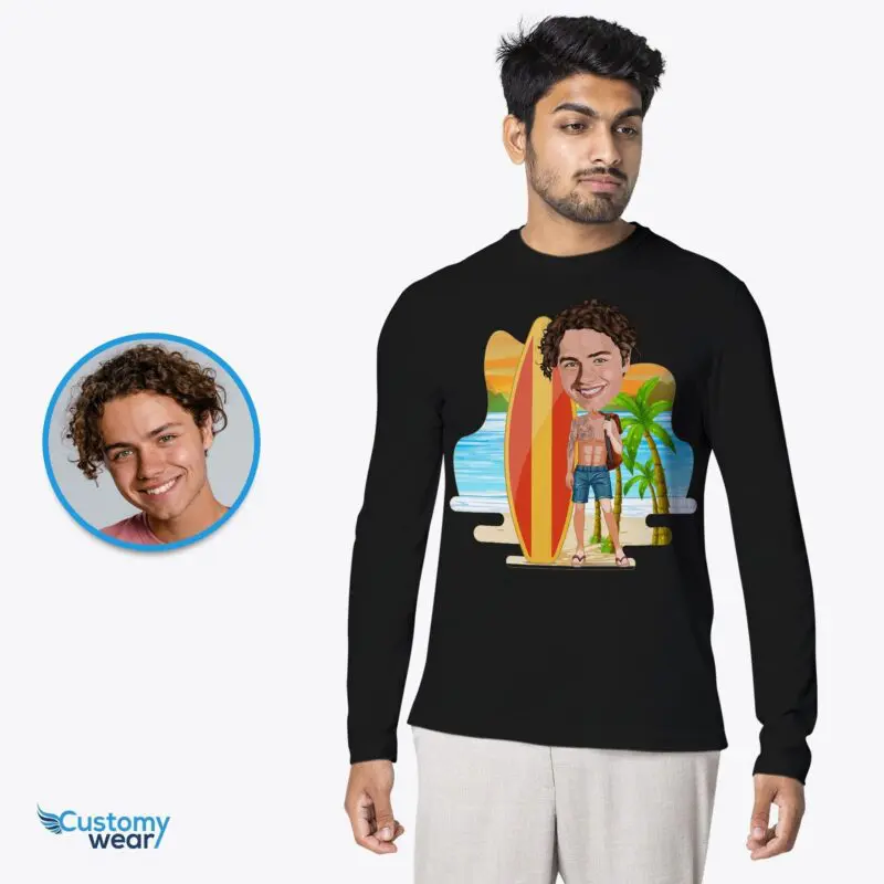 Catch Some Waves with Our Custom Sexy Surfer Man Shirt-Customywear-Adult shirts