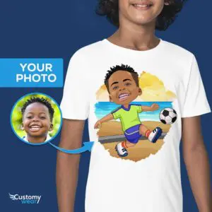 Skórujte s naší vlastní fotbalovou chlapeckou košilí! Kluci www.customywear.com