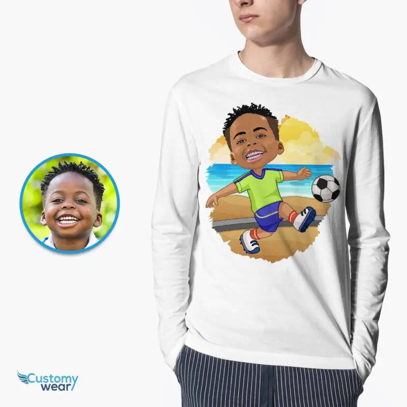 Score Big with Our Custom Soccer Boy Shirt!-Customywear-Boys