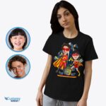 Krachtige liefde ontketend - Aangepaste Supercouple-shirts voor superheldenjubileum! -Customywear-volwassenenshirts