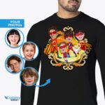 Uniți-vă superfamilia cu cămăși personalizate de supereroi - Tricouri personalizate pentru reuniunea familiei - Îmbrăcăminte personalizată - Cămăși pentru adulți