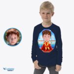 Персонализированная рубашка для мальчика-супергероя — раскройте своего внутреннего героя!-Customywear-Boys