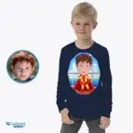 Personalized Superhero Boy Shirt - Unleash Your Inner Hero!-Customywear-Boys