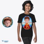 Kemeja Anak Laki-Laki Pahlawan Super yang Dipersonalisasi - Bebaskan Pahlawan Batin Anda!-Pakaian Khusus-Anak Laki-Laki